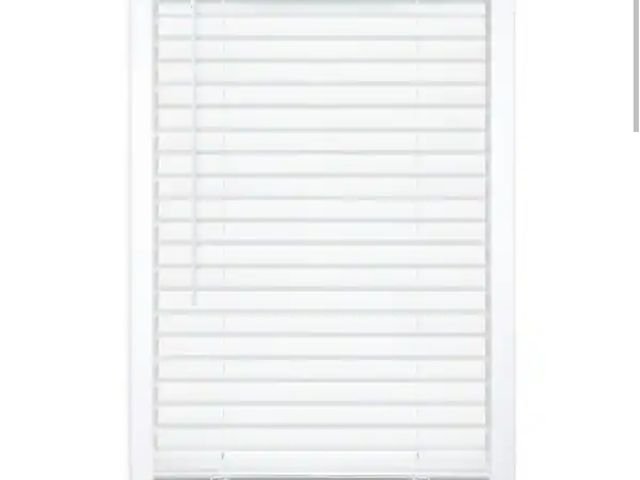 Lot 96-211304 - StyleWell White Cordless Room Darkening Vinyl Blinds with 2 in. Slats - 30 in. W x 64 in. L New