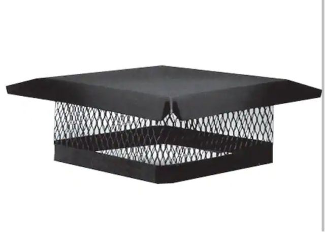 Lot 96-192394 - Master Flow 
9 in. x 13 in. Galvanized Steel Fixed Chimney Cap in Black New