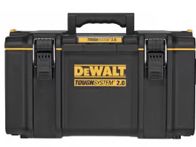 Lot 96-211132 - DEWALT ToughSystem 2.0 21.75 in. Large Tool Box Black/Yellow Unused