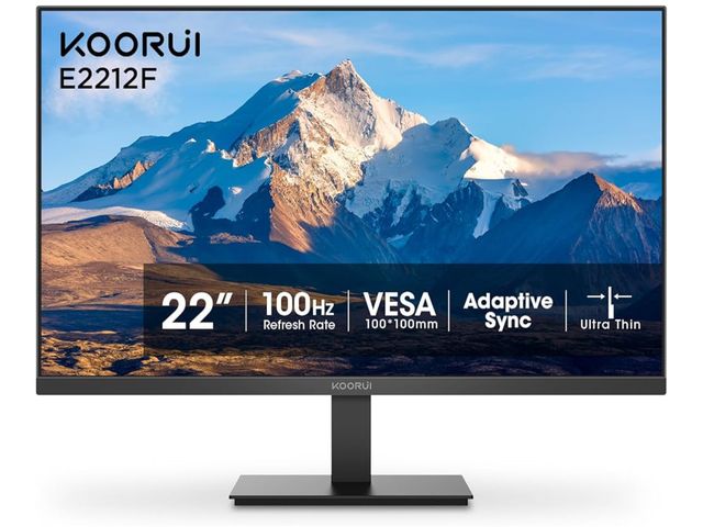 Lot 96-170090 - KOORUI 22 Inch Computer Monitor Full HD 1080P 100Hz PC Gaming Screen VA Panel Ultra-Slim Display 300...