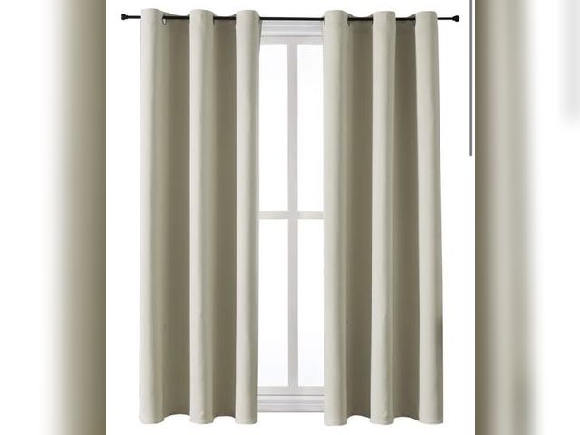 Lot 96-230757 - Room Darkening Curtains for Bedroom and Living Room 2 Panels 107x160CM New