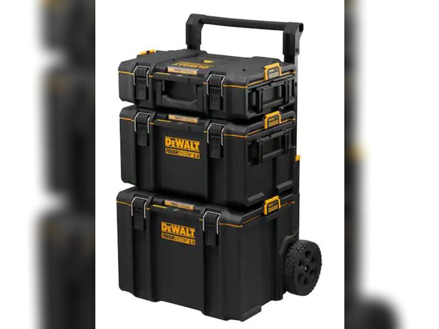 Lot 96-198763 - DEWALT
TOUGHSYSTEM 2.0 24 in. Tower Tool Box System (3 Piece Set)
Open box 
Appears Unused 
1 side l...