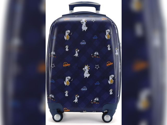 Lot 96-173548 - Kids Carry On Luggage Children Rolling Suitcase with 4 Wheels Hardshell Case for Toddler to Travel
N...