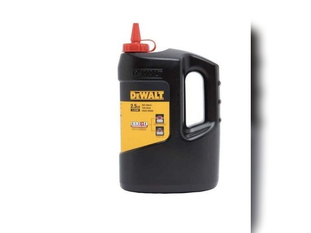 Lot 96-182168 - DEWALT 2.5 Ibs. Permanent Chalk Reel
Chalk in Red
New