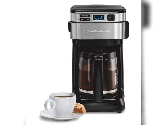 Lot 96-176569 - Hamilton Beach 12 Cup Programmable Coffee Maker, FrontFill™ Drip Coffee Maker New