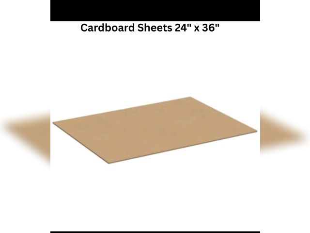 Lot 96-211311 - 5 pcs Cardboard Sheets 24" x 36" Corrugated Kraft 5/32" Thick Single Wall New