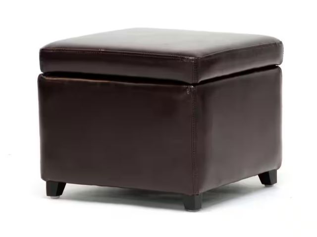 Lot 96-162781 - Baxton Studio
Chris Traditional Brown Leather Upholstered Ottoman
MSRP $104.40
New