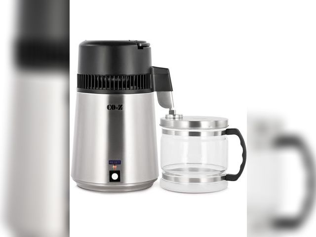 Lot 96-172031 - CO-Z 304 Stainless Steel Water Distiller, 4L 750W Countertop Home Tabletop Distiller Water Making Ma...