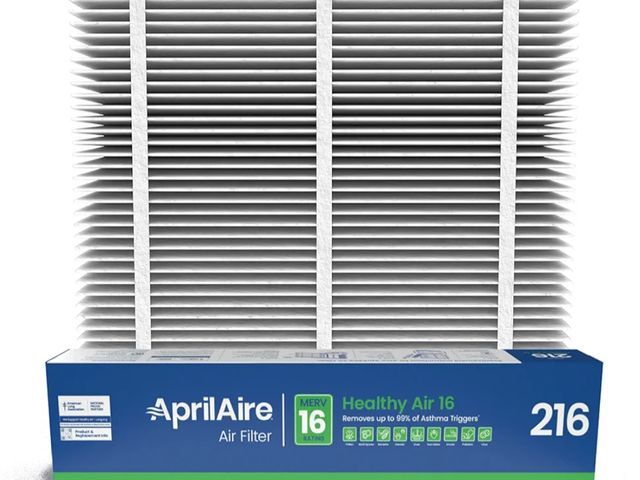 Lot 96-174600 - AprilAire 216 Replacement Filter for AprilAire Whole House Air Purifiers - MERV 16, Allergy, Asthma,...