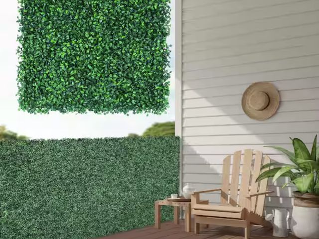 Lot 96-198905 - LHY
12 Pcs 20x20x1.6 inch Artificial Boxwood Hedge Panels Faux Grass Wall Backdrop UV-Protected Indo...