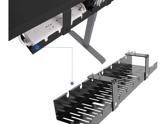 Lot 96-176636 - FLEXISPOT Under Desk Cable Management Tray, Metal Raceway Wires Cable Tidy Organizer, Office and Hom...