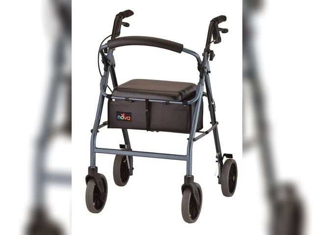 Lot 96-172383 - NOVA Medical Products Zoom Rollator Walker Blue 24 Inch
MSRP $239.99
New