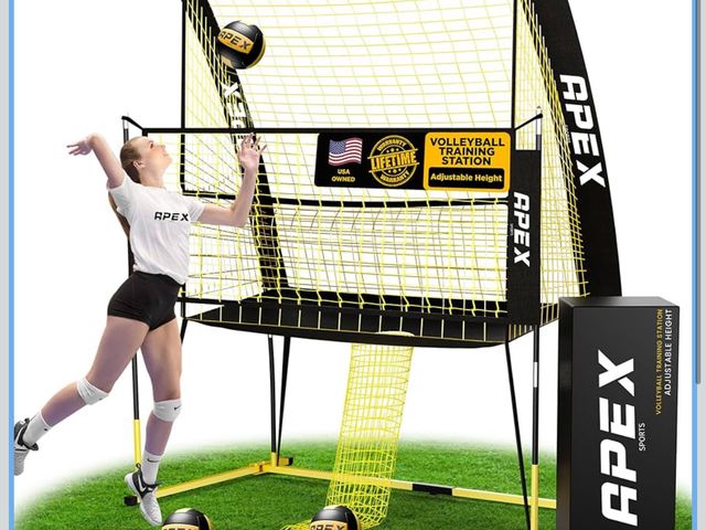 Lot 96-173258 - Volleyball Training Net Equipment System - Sturdy, Adjustable, and Portable | Improve Accuracy, Tech...