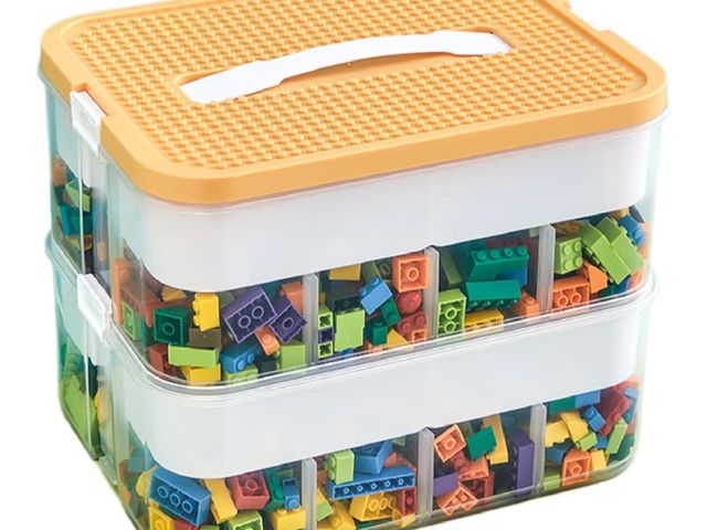 Lot 96-190485 - Toys Organizer Storage Case Plastic Storage Container Box for Lego Stackable Building Block Playroom...