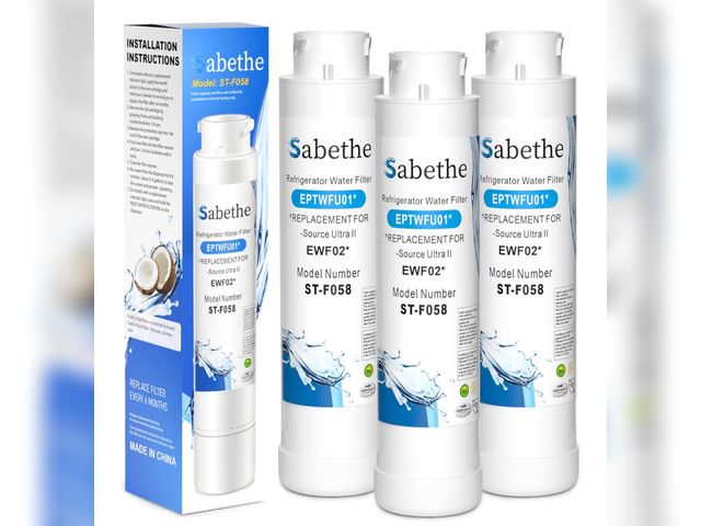 Lot 96-198185 - Case of 40 Water Filter Replacement for EPTWFU01, Pure Source Ultra II, FGSS2635TD0, FPBC2277RF0, EW...