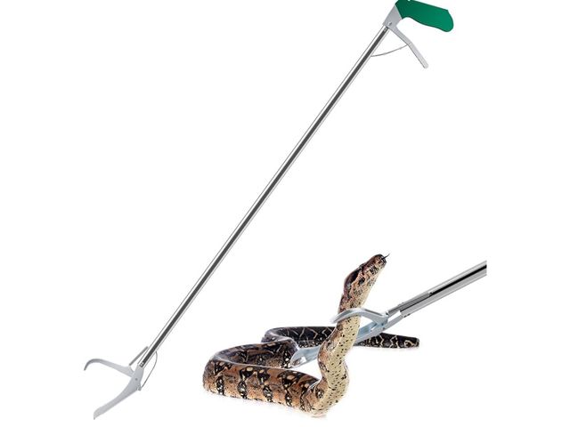Lot 96-164033 - 60“ Professional Snake Tongs - Extra Long Heavy Duty Snake Catcher Tongs Grabber Rattle Wide Jaw Han...
