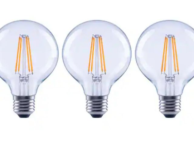 Lot 96-179623 - EcoSmart
100-Watt Equivalent G25 Dimmable Globe Clear Glass Filament LED Vintage Edison Light Bulb B...