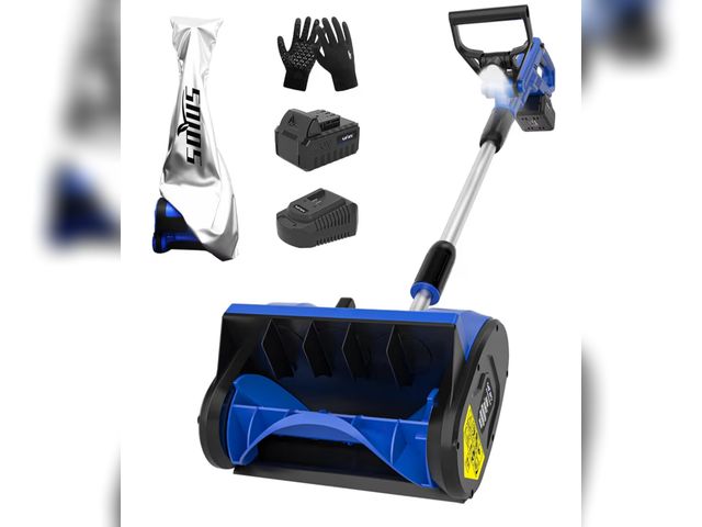 Lot 96-209950 - SOYUS Electric Snow Shovel Cordless, 20V 12-Inch Electric Snow Blower, Snow Shovel for Driveway with...