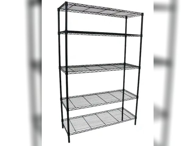Lot 96-174428 - HDX
5-Tier Steel Wire Shelving Unit in Black (36 in. W x 72 in. H x 16 in. D)
New 
Msrp $99.00