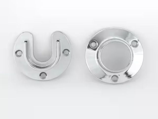 Lot 96-211138 - Everbilt 1-5/16 in. Heavy-Duty Chrome Closet Pole Sockets (2-Pack) New