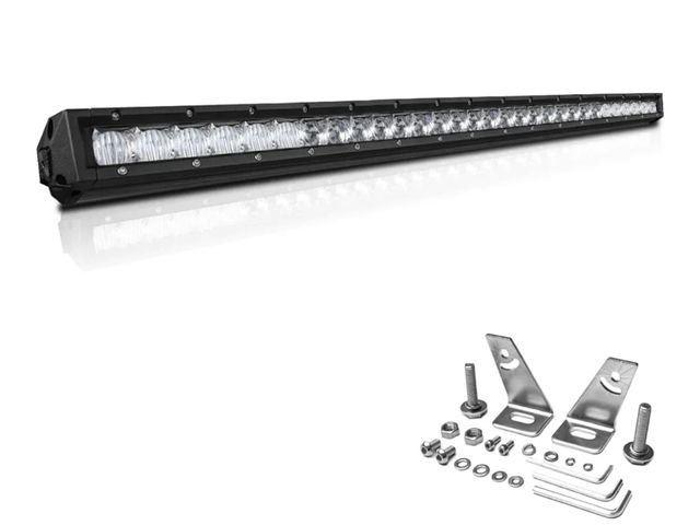 Lot 96-170452 - 32 Inch LED Light Bar, 400W Flood &amp; SpotBeam Combo Straight Single Row 40000LM Off Road Driving ...