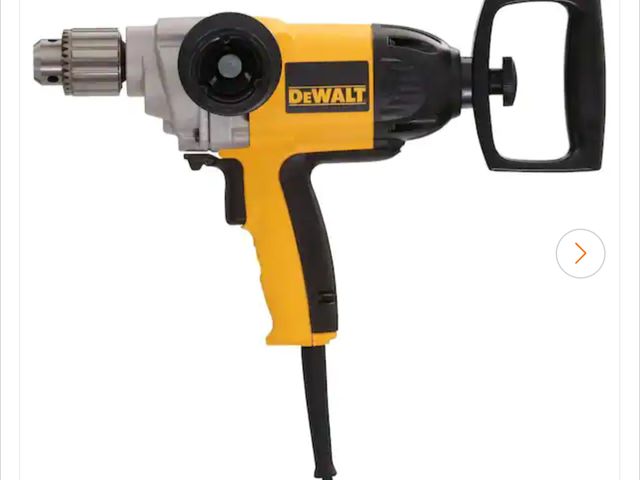 Lot 96-159615 - DEWALT 
9 Amp 1/2 in. Spade Handle Drill Concrete Mud Mixer new MSRP $188