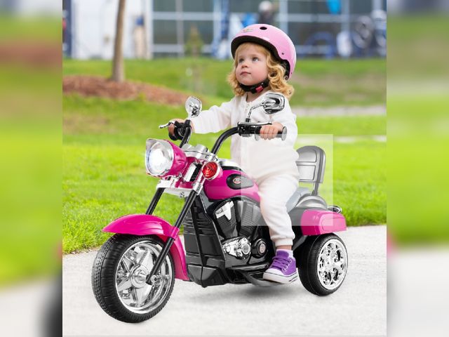 Lot 96-227674 - Costway TY327686MS 6V Powered Toddler 3-Wheel Motorbike Ride On Toy with Horn &amp; Headlight - Hot ...