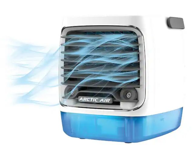 Lot 96-178472 - ARCTIC AIR Turbo Chill Desktop Evaporative Space Cooler with LED Nightlight new