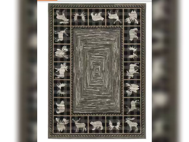 Lot 96-166115 - Bazaar Timber Ridge Multi 5 ft. 3 in. x 7 ft. 3 in. Lodge Area Rug MSRP $109.48 New