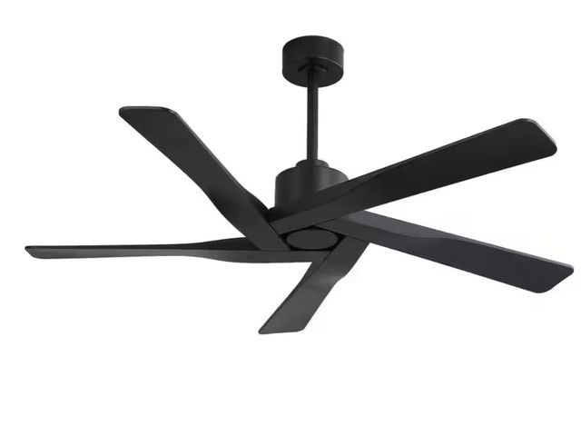 Lot 96-169220 - 54 in. 5 Blades 6 Fan Speeds in Black Ceiling Fan without Light
MSRP $279.99
Unused