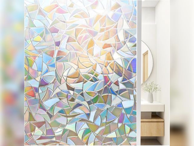 Lot 96-195137 - 5 pack of Beautyhero Window Privacy Film, Frosted Reeded Glass Cling, 3D Decorative Coverings with U...