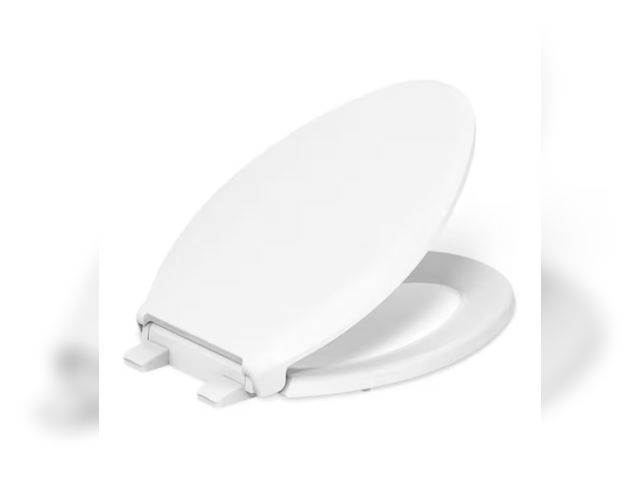 Lot 96-180445 - KOHLER 4636-RL-0 Cachet ReadyLatch Elongated Toilet Seat Slow Close, Soft Close Toilet Seat Quiet Li...
