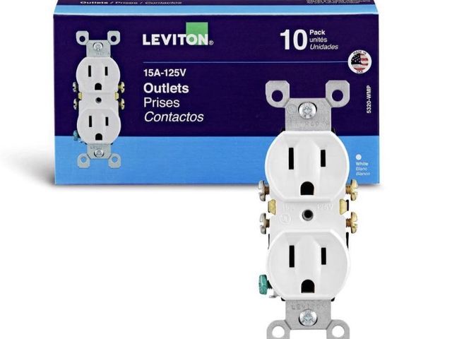 Lot 96-212163 - Leviton 15 Amp 125 V Duplex Outlet/ Receptacle, White 5320- WMP 

New. Only has 8