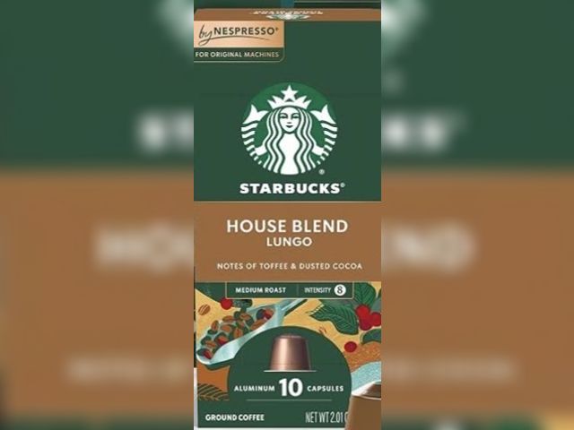 Lot 96-233266 - Starbucks by Nespresso Original, House Blend Coffee Medium Roast Coffee Espresso Pods New Expiration...