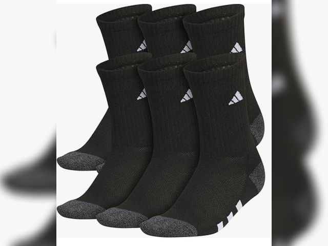 Lot 96-178811 - adidas Unisex Youth Athletic Cushioned 6-Pack, Crew Socks Kids for Sports, Durable &amp; Breathable
...