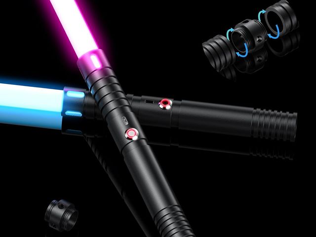 Lot 96-164427 - Lightsaber, LED Light Saber with 15 RGB Colors, Lightsabers for 3 Modes, Light Sabers with Connector...
