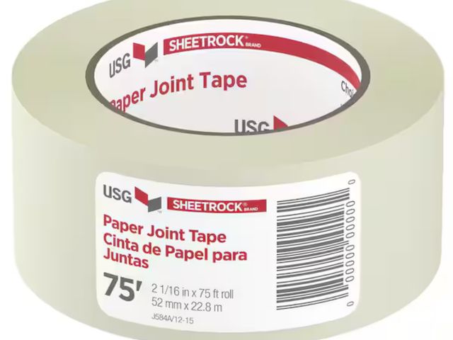 Lot 96-163121 - USG Sheetrock Brand 2-1/16 in. x 75 ft. Paper Drywall Joint Tape New