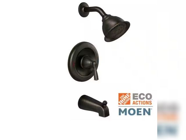 Lot 96-171689 - Banbury Single-Handle 1-Spray 1.75 GPM Tub and Shower Faucet in Mediterranean Bronze (Valve Included...