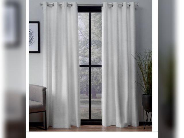 Lot 96-191362 - EXCLUSIVE HOME
London Winter White Woven
Solid 52 in. W x 63 in. L Noise Cancelling Thermal Grommet ...