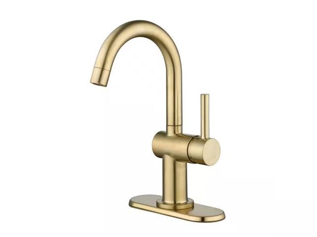 Lot 96-163288 - Glacier Bay
Dorind Single Hole Single-Handle Deck Mount High-Arc Bathroom Faucet in Matte Gold
New