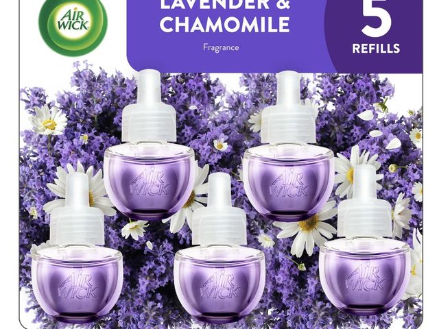 Lot 96-182375 - Air Wick Plug-In Scented Oil Air Freshener Warmer Refills, Lavender and Chamomile, 5 Count

New