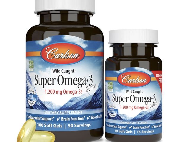 Lot 96-230368 - Carlson Super Omega-3 Gems, 1200 mg, Omega-3s, 100 + 30 Softgels
New. Exp 7/28