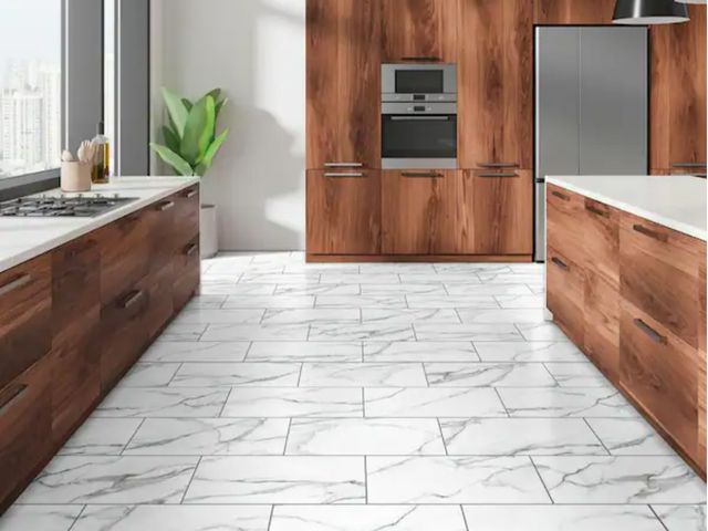 Lot 96-211066 - 35.4 sq ft of Lifeproof
Mountain Brook Marble 22 MIL x 11.9 in. W x 23.8 in. L Click Lock Waterproof...