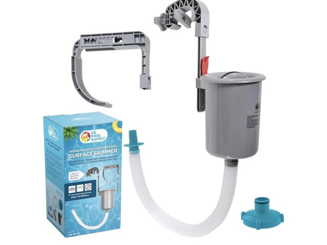 Lot 96-230693 - Pool Supply Pool Skimmer - Above Ground Pool Floating Surface Skimmer Accessories - Clean Debris Bas...