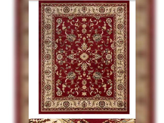 Lot 96-188917 - StyleWell Marash Red 8 ft. x 10 ft. Area Rug MSRP $129 New