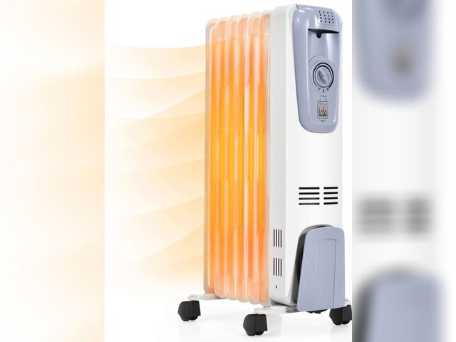 Lot 96-198211 - Tangkula 1500W Electric Oil Filled Radiator Heater Space Heater with Adjustable Thermostat
New