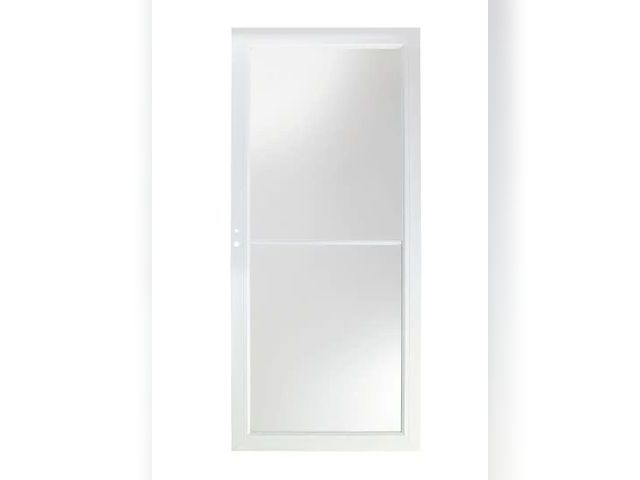 Lot 96-162168 - Andersen
3000 Series 32 in. x 80 in. White Left-Hand/Outswing Full View Retractable Aluminum Storm D...