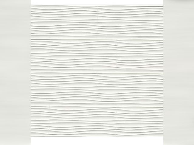 Lot 96-165632 - 192 Sq. Ft of MSI Riptide Satin White 3D Ceramic Wall Tile, 12 in. x 24 in. MSRP $573.84 New, possib...