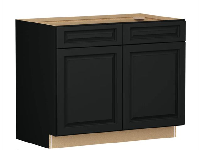 Lot 96-232806 - Masterbrand 42-in W x 35-in H x 21-in D Moonstone Gray Vanity Cabinet, New color is slightly lighter...