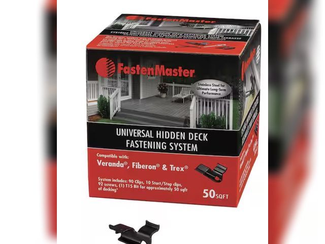 Lot 96-180244 - FastenMaster Universal Hidden Deck Fastening System – Stainless steel hidden deck screws and clips –...